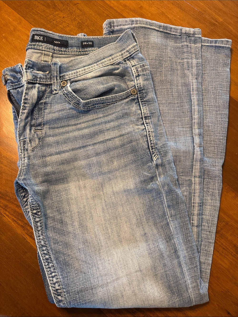 BKE Faded Light Blue Men’s Bootcut Jeans